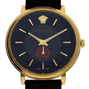 VERSACE Watches VEBQ Gold Plated/Stainless Steel/leather Quartz